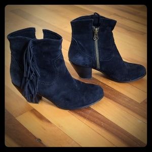 Sam Edelman Black Fringe Bootie